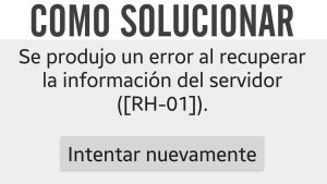 Como solucionar error RH-01