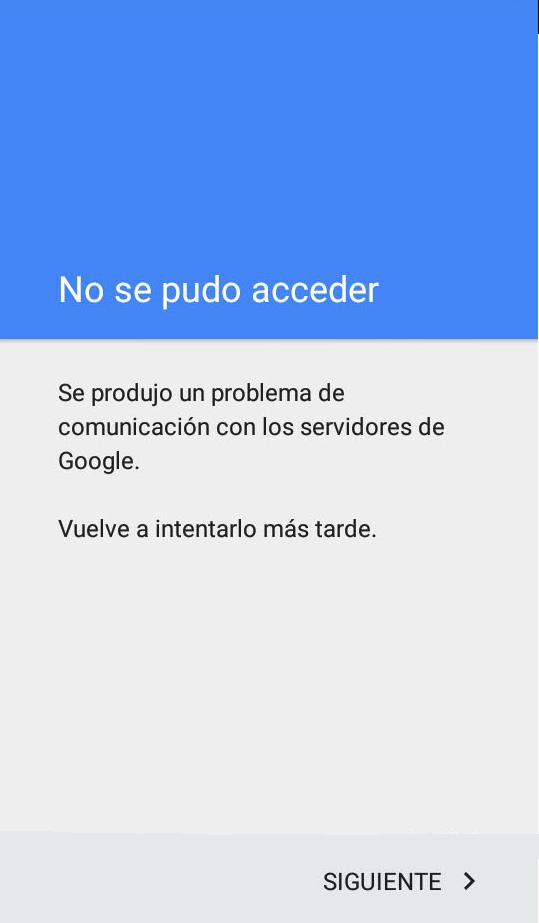 Problema Comunicación Gmail